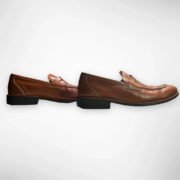 SANDRO MOSCOLONI Men's Murray Moccasin Toe Penny Strap Slip-On Shoes 9M… - Picture 9 of 10